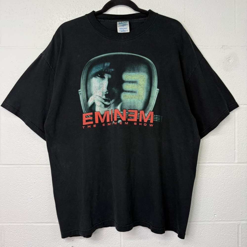 Vintage 2000s Eminem The Eminem Show Black Tee Size XL
